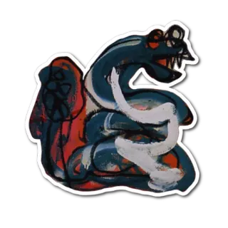 🐍 serpiente, animal, pegatina, reptil, ilustración whatsapp sticker