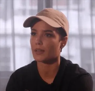 😐 Halsey ฮาลซีย์, นักร้อง, นักดนตรี, คนดัง, คน, ศิลปิน telegram sticker