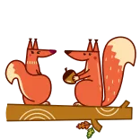 Red Squirrel telegram stickers