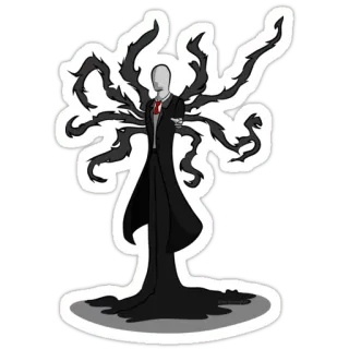 👽 Slender Man horror, creepy, monster, slender, man telegram sticker