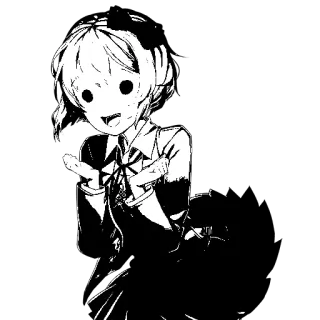 😅 Anime, Manga, Meisje, Leuk, Uniform telegram sticker