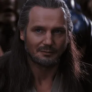 💫 Qui-Gon Jinn Star Wars Qui-Gon Jinn, Star Wars, Liam Neeson, Jedi telegram sticker