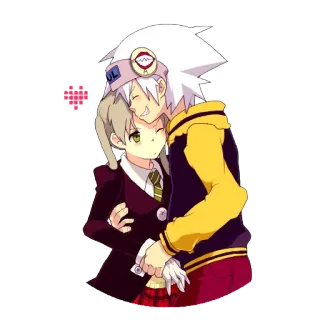 ❤ Maka Albarn Soul Eater Anime, Dibujos animados, Maka, Soul Eater, Lindo, Corazón whatsapp sticker