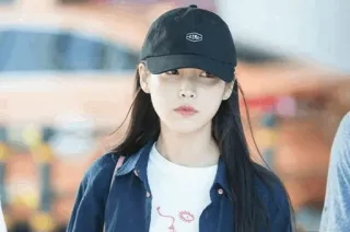 🦕 femme, portrait, personne, coréen, asiatique, célébrité, chapeau telegram sticker