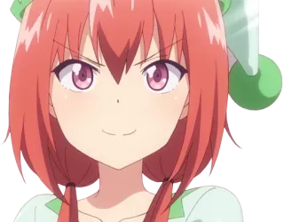 🙃 anime, ragazza, carina, capelli rossi, cartone animato telegram sticker