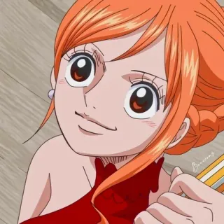 🍊 Nami One Piece Anime, One Piece, Nami, Dessin animé, Personnage, Femme, Manga whatsapp sticker