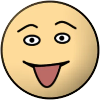 👅 이모지, 스마일리, 혀, 얼굴, 표정, 웃긴 telegram sticker
