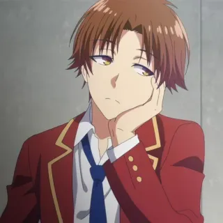 😒 Ayanokoji Kiyotaka Classroom of the Elite Anime, Classroom of the Elite, Ayanokoji Kiyotaka, Nhân vật, Đồng phục học sinh telegram sticker