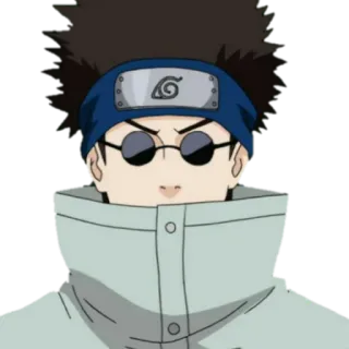 😠 Shino Aburame Naruto Anime, Postać, Shino Aburame, Naruto, Manga telegram sticker