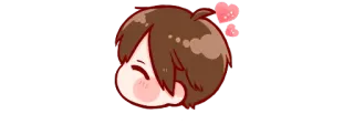 ☺️ Anime, Słodkie, Chibi, Kawaii, Szczęśliwy, Miłość, Serce telegram sticker