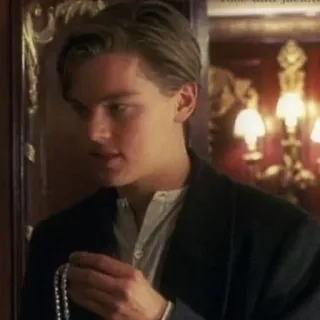 😐 Jack Dawson Titanic Leonardo DiCaprio, Film, Romans, Titanic, Jack Dawson telegram sticker
