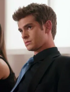 🤨 Andrew Garfield attore, uomo, abito, cravatta, ritratto whatsapp sticker