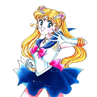 😄 Sailor Moon アニメ, 漫画, 魔法少女, セーラームーン, 月野うさぎ, 漫画 telegram sticker