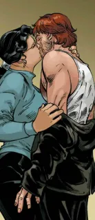 🕶 kissing, love, couple, comic, romance telegram sticker