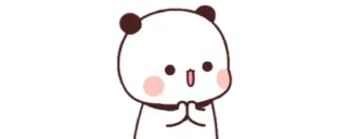 🔰 Panda, Niedlich, Kawaii, Cartoon, Tier, Bär whatsapp sticker