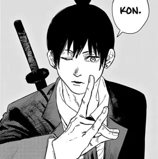 🐚 KON. anime, manga, katana, character telegram sticker