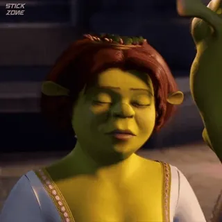 🫑 Princess Fiona Shrek princesse, ogre, dessin animé, film, animé telegram sticker