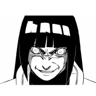 😈 Hinata Hyuga Naruto anime, manga, cartoon, funny, character, fanart telegram sticker