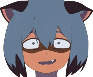 🙃 Michiru Kagemori BNA: Brand New Animal Anime, Dibujos animados, Chica, Tanuki, BNA, Brand New Animal, Michiru Kagemori whatsapp sticker