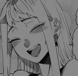 🧧 动漫, 漫画, 微笑, 开心, 女孩 telegram sticker
