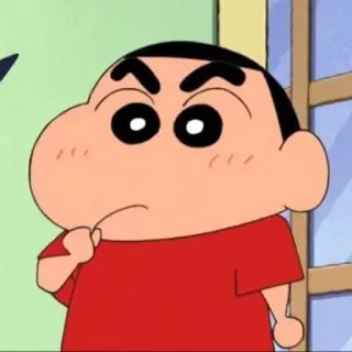 😕 Shin-chan Crayon Shin-chan Anime, Dessin animé, Drôle, Malicieux, Garçon telegram sticker