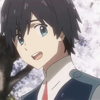 🦋 Hiro Darling in the Franxx Anime, Postać, Hiro, Darling in the Franxx telegram sticker