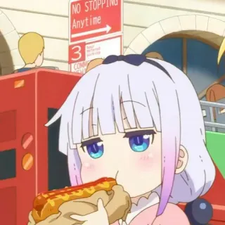 🍮 NO STOPPING
Anytime Anime, Hot-dog, Nourriture, Kanna Kamui, Dragon Maid, Mignon, Manger telegram sticker