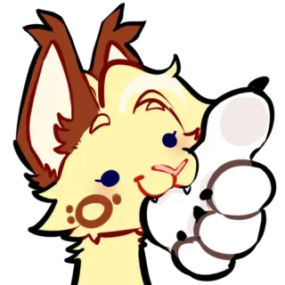 👍 cat, thumbs up, cute, animal, positive, cheerful, sticker telegram sticker