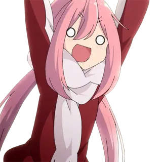 🎉 动漫, 女孩, 可爱, 开心, 兴奋, 卡通 telegram sticker