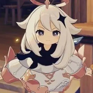 💫 Paimon Genshin Impact paimon, genshin impact, anime, videospiel, charakter whatsapp sticker