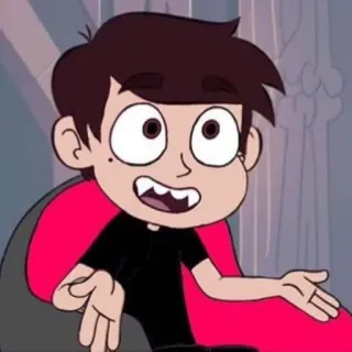 💫 Marco Diaz Star vs. the Forces of Evil dibujos animados, niño, serie de televisión, adolescente, animado whatsapp sticker