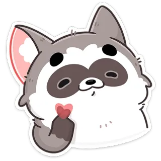❤️ słodkie, zwierzę, serce, miłość, szczeniak, pies whatsapp sticker