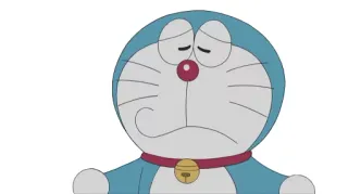 🙁 Doraemon Doraemon, Anime, Triste, Dessin animé, Robot, Chat whatsapp sticker
