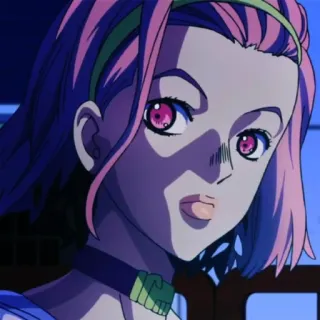 🍡 Annasui JoJo's Bizarre Adventure Anime, Manga, Jojo, Annasui, Pinke Haare, Jojo's Bizarre Adventure telegram sticker