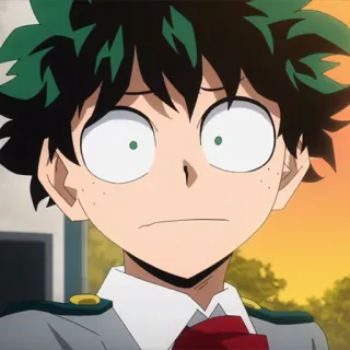 🥦 Izuku Midoriya My Hero Academia anime, manga, my hero academia, izuku midoriya, deku telegram sticker