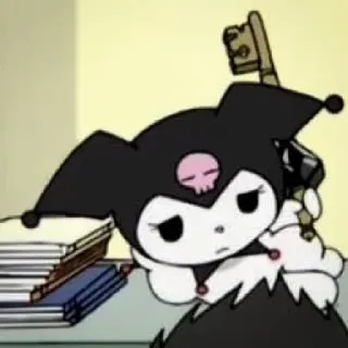 🧦 Kuromi Kuromi, Sanrio, anime, desenho animado, caveira, fofo, chave whatsapp sticker
