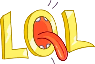 🤣 LOL rindo, engraçado, gírias da internet, língua telegram sticker