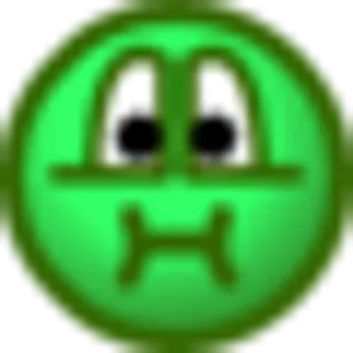 🤢 cartoon, green, face, funny whatsapp sticker