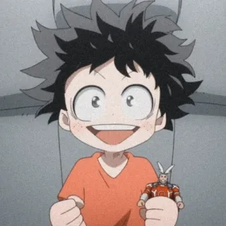 🙂 Izuku Midoriya My Hero Academia Anime, Manga, Deku, Izuku, My Hero Academia, lindo, héroe, All Might telegram sticker