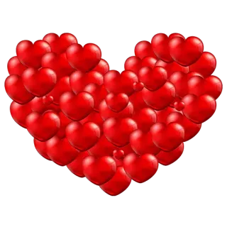 💓 heart, love, valentine's day, romantic, red hearts telegram sticker