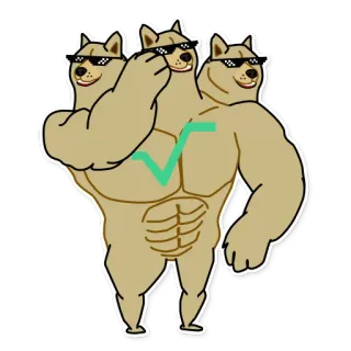 Doge³ whatsapp stickers