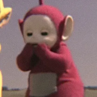 💭 Po Teletubbies télétubbies, po, série tv, enfants, dessin animé, rouge telegram sticker