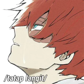🩸 /tatap langit/ Anime, Triste, Pianto, Indo telegram sticker
