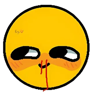 🌝 Emoji, Krwawienie z nosa, Miłość, Słodki, Kreskówka telegram sticker