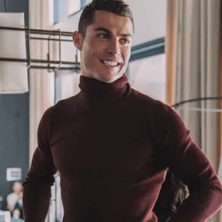 🖤 Cristiano Ronaldo 足球, 运动员, 足球, 名人, 罗纳尔多 telegram sticker