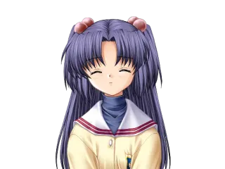 ☺️ Anime, Dziewczyna, Uśmiech, Szczęśliwy, Postać telegram sticker