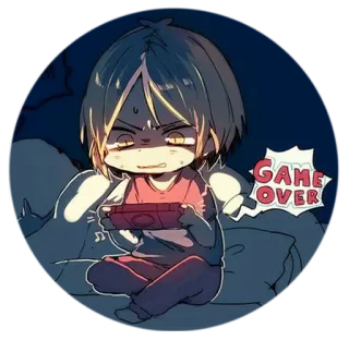 🕹 GAME OVER jeu, gaming, gamer, game over whatsapp sticker