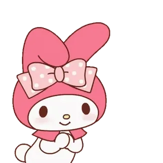 😊 My Melody My Melody, Sanrio, personaje de dibujos animados, lindo, rosa, kawaii telegram sticker