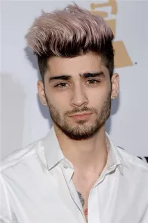 😐 Zayn Malik Zayn, singer, celebrity, pink hair, man, artist, One Direction telegram sticker