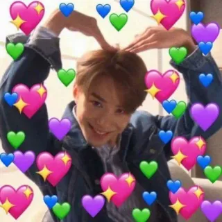 💓 cuore, amore, kpop, sticker, persona, sorriso telegram sticker